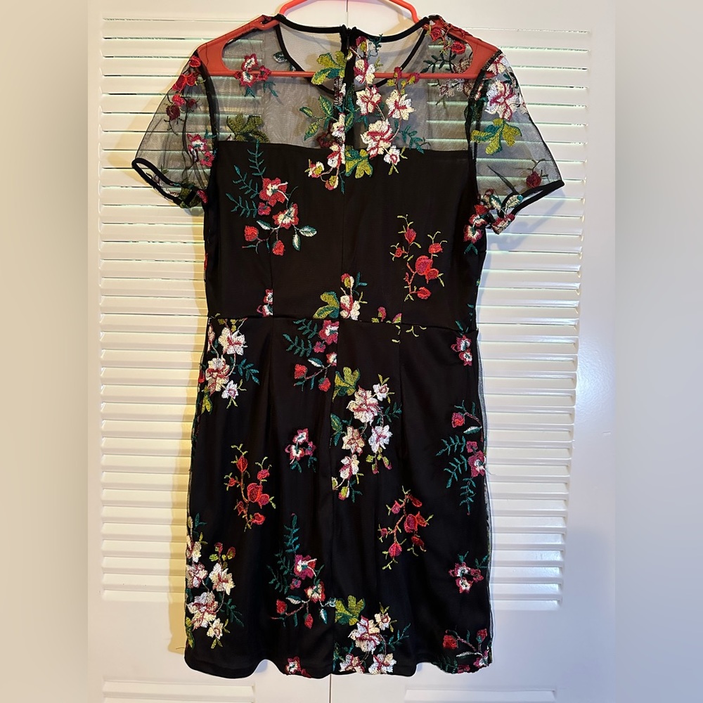 Floral embroidered dress